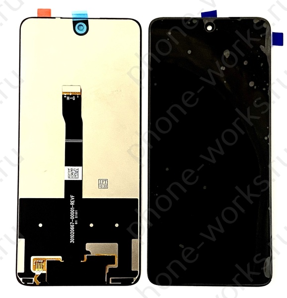 Дисплей в сборе с тачскрином для Huawei Honor 10X Lite/P Smart 2021/Y7a 2020 (DNN-LX9) (Черный) - Ориг