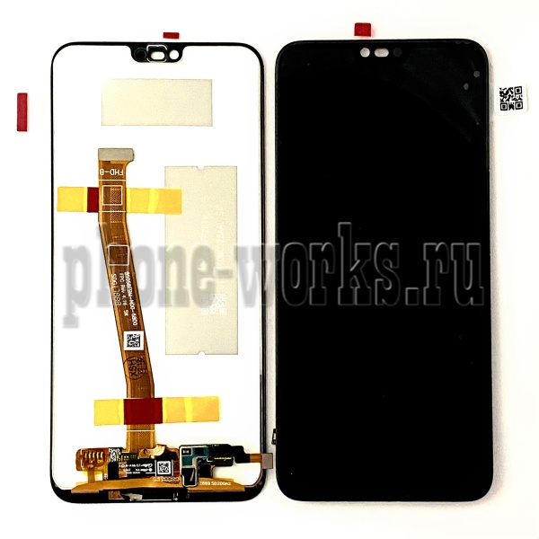 Дисплей в сборе с тачскрином для Huawei Honor 10 (COL-L29) (Черный) - с отпечатком пальца Ориг